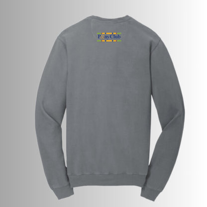 PLR Port & Company® Beach Wash® Garment-Dyed Crewneck Sweatshirt - Equiclient Apparel