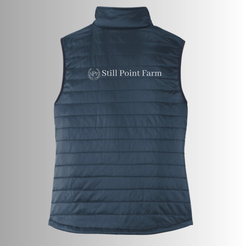 SPF Packable Puffy Vest - Embroidered - Equiclient Apparel