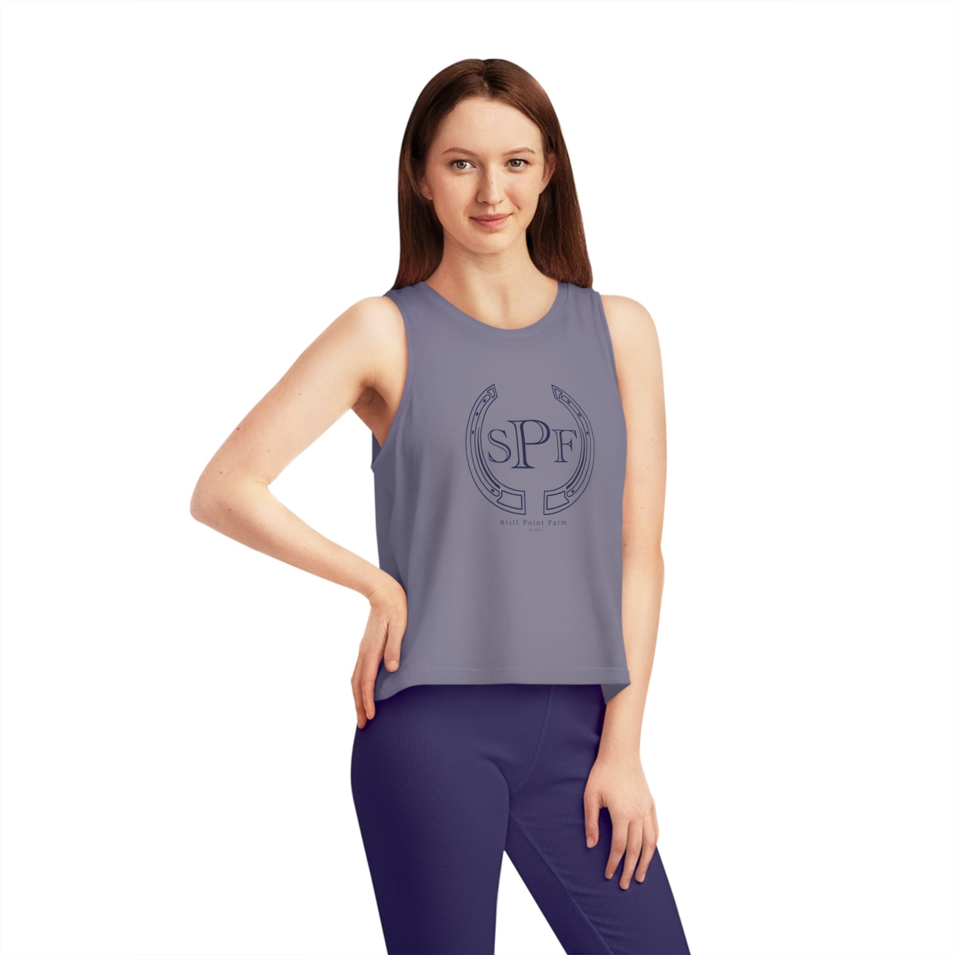 SPF Women's Cropped Tank Top - Equiclient Apparel