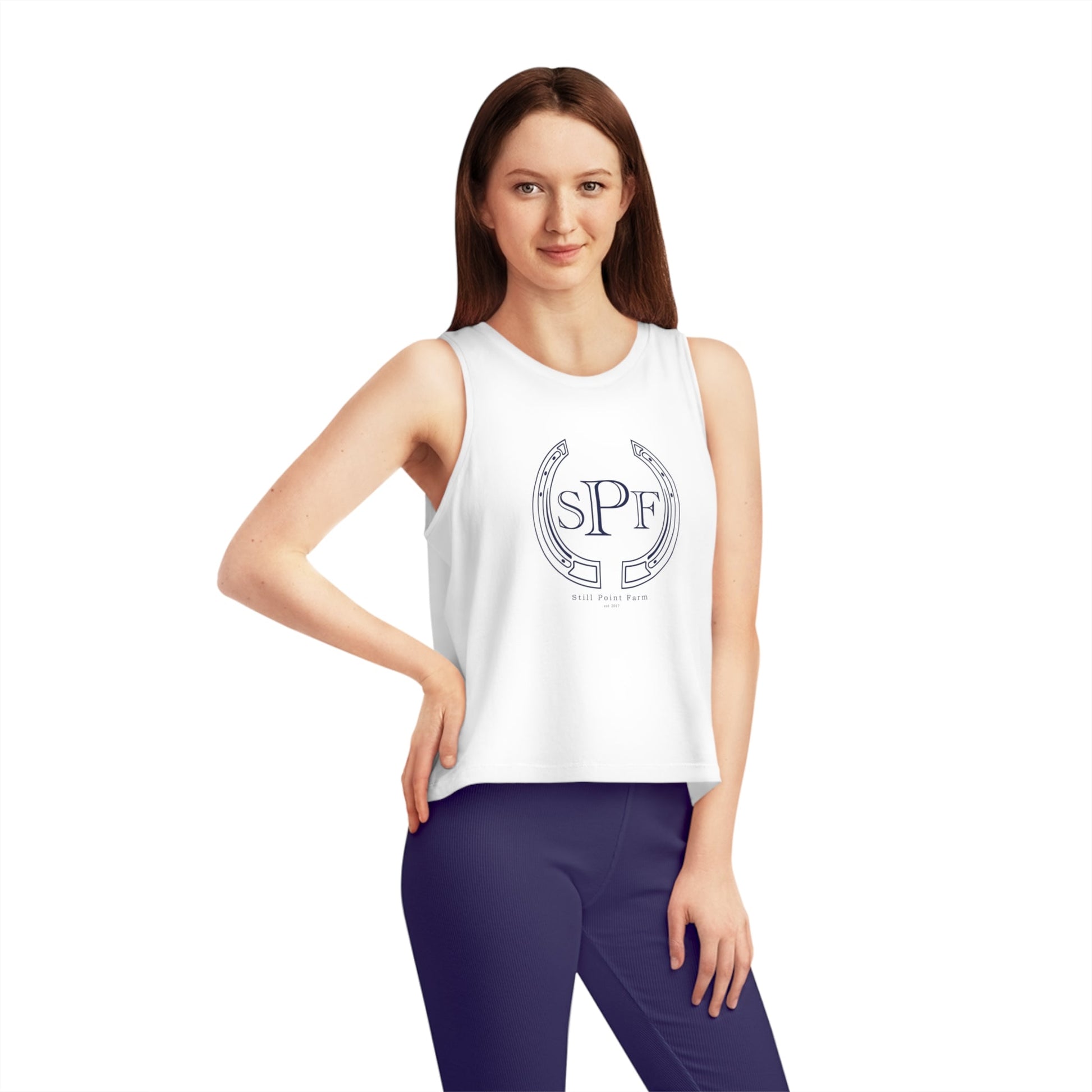 SPF Women's Cropped Tank Top - Equiclient Apparel