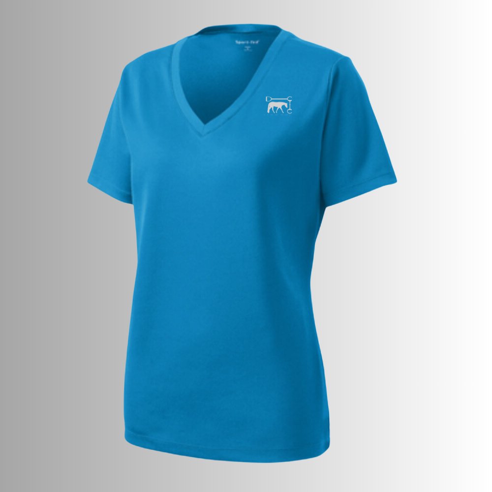 Stride by Stride Women's V-Neck Sport T-Shirt - Equiclient Apparel